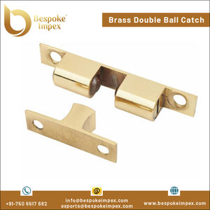 Cerradura de puerta magnética de doble Bola de 42mm, herrajes de gabinete con acabado de latón para manijas y perillas de muebles - Product Image 2