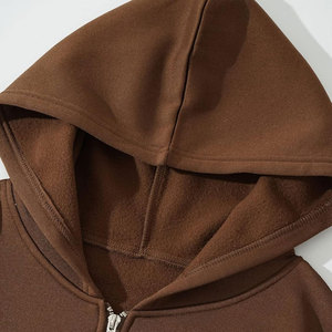 Sudaderas con Capucha Cortas para Mujer, Casuales y Elegantes, de Alta Calidad, Estampadas y Bordadas, de Forro Polar Ecológico, Transpirables y de Secado Rápido para Invierno - Product Image 2