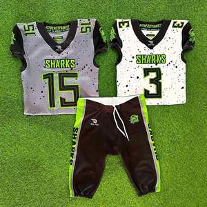 Vente en gros de vêtements d'entraînement personnalisés de football américain pour jeunes et d'uniformes de football américain pour hommes sublimés - Product Image 1