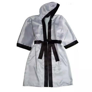 Robe de boxe personnalisée avec capuche et logo/design de couleur personnalisée, unisexe, polyester/rayonne, tissu 300g, prix avantageux - Product Image 4