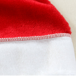 Logotipo personalizado Navidad Sombrero de Navidad Unisex Tamaño grande Adultos Grueso Fiesta de Navidad Vacaciones Felpa Santa Claus Sombreros - Product Image 2