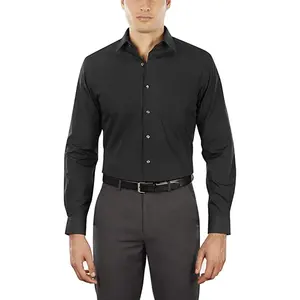 Camisa de Verano 2023 OEM, Última Moda, Venta Caliente, Etiqueta Personalizada, Tejida, Transpirable, 100% Algodón para Hombre, ODM - Product Image 3