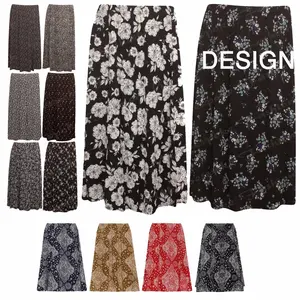 2023 exclusif nouvelle mode vente directe d'usine Bangladesh femmes décontracté brodé longue jupe coton Spandex tissu naturel - Product Image 1