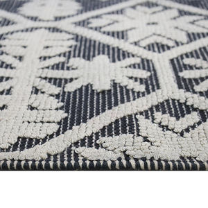 Alfombra de Lana Hecha a Mano de Primera Calidad, Superficie Lisa Clásica, Resistente, Lavable, con Diseño Floral, para Acampar al Aire Libre, Espacios Amplios - Product Image 4