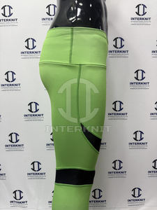 Leggings de yoga para mujer, con logotipo personalizado, delgados, superelásticos, ligeros, transpirables, de tela de malla, para fitness. - Product Image 5