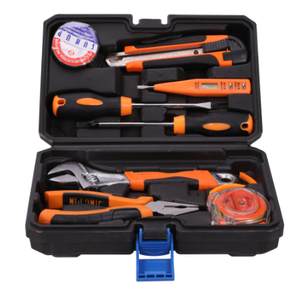 Juego de Herramientas Manuales de Precisión para el Hogar, 8 Piezas, Caja de Herramientas con Destornilladores, Llaves Inglesas y Alicates, para Taller - Product Image 1