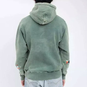 Venta al por mayor de sudaderas con capucha de lavado ácido personalizado último diseño patrón sólido de los Hombres estilo de calle ropa de invierno con capucha cuello hecho en Pakistán - Product Image 4