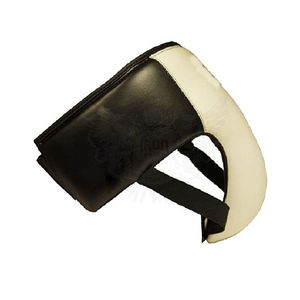 Protector de ingle de cuero de alta calidad con núcleo de espuma absorbente de golpes y carcasa dura para entrenamiento de boxeo - Product Image 3