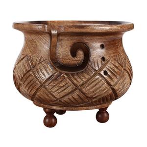 Article de décoration pour la maison écologique de qualité supérieure Bol en fil de conception unique Fabriqué à la main en bois manguier pin Sheesham Acacia teck hêtre - Product Image 1