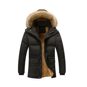 Chaquetas de Hombre Personalizadas de Alta Calidad con Diseño de Logotipo Personalizado, Chaquetas Acolchadas de Lona Impermeables, Estilo Urbano - Product Image 2