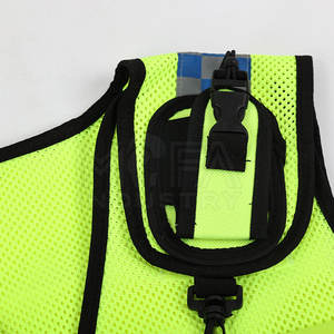 เสื้อกั๊กนิรภัยที่มองเห็นได้ชัดเจนมีแถบสะท้อนแสงสำหรับชุดทำงานสวมใส่สบายน้ำหนักเบา - Product Image 5