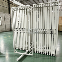 Présentoir Commercial Rotatif Coulissant pour Carreaux, Échantillons de Planchers en Bois et Pierres, Présentoir Coulissant pour Échantillons de Revêtements Muraux WPC pour Showroom