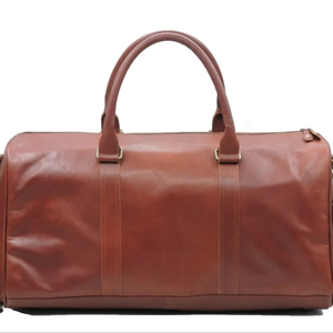 กระเป๋าดัฟเฟิลหนังวินเทจขนาดใหญ่มีสไตล์ย้อนยุคดูกว้างขวางเดินทางสุดสัปดาห์สำหรับผู้ชายและผู้หญิงขนาดใหญ่ทนทาน - Product Image 2