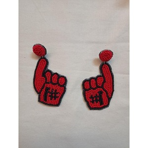 Pendientes de cuentas hechos a mano de alta calidad, joyería de moda colorida para mujer con diseño de estilo bohemio y étnico disponible para la venta - Product Image 3