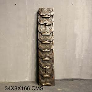 Panel Decorativo de Madera Hecho a Mano con Diseño Ancestral de Naga - Product Image 5