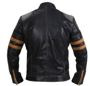 2026 New Arrival Premium Quality OEM Service Customized Fashion Men Collar <b>Brown</b> Solid Color Genuine <b>Leather</b> <b>Jackets</b> For Men - Product Image 2
