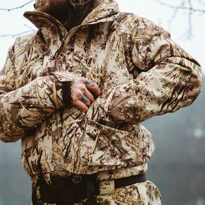 Nouvelle arrivée Veste softshell de chasse unisexe d'hiver camouflage imprimé délavé, résistante aux acides, antibactérienne et imperméable - Product Image 3