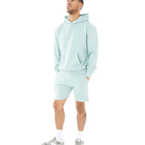 Nueva moda que imprime tu logotipo French Terry Unisex 100% algodón Pantalones cortos con estampado personalizado Conjunto de Sudadera con capucha para hombre de Terzo Sports - Product Image 4