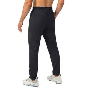 Vente en gros de pantalons de survêtement chauds d'hiver pour hommes de grande taille pantalons longs et épais de paresse pantalons en molleton de toile de couleur unie décontractés à la mode - Product Image 6