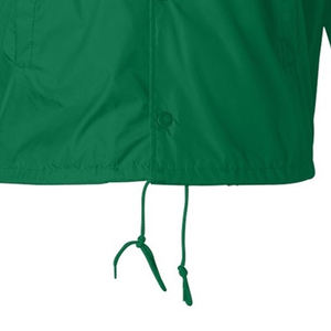 Veste Coach de couleur verte, coupe-vent léger avec fermeture à boutons-pression et poignets élastiques pour un style de tous les jours - Product Image 6