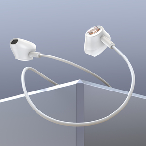 Écouteurs et écouteurs filaires EP-267 blancs de 1.2m avec prise microphone - Product Image 2