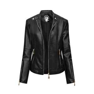 Veste en cuir PU matelassée à la mode pour femmes - Product Image 1