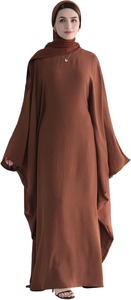 เสื้อผ้าอาบายาของผู้หญิงอิสลามสำหรับใส่กลางแจ้งเสื้อผ้าลำลองขนาดใหญ่พิเศษสินค้าออกใหม่ - Product Image 5