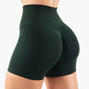 Women's Custom Seamless Logo Scrunch Butt <b>Gym</b> <b>Shorts</b> with Elastic Waist for Yoga and Sport Fitness Workouts - Product Image 4