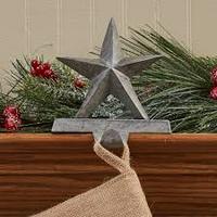 Metal Popular producto barato decoración del hogar Galvanizado Estrella Media Perchas gris corazón para la decoración de jardinería