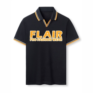 Gran oferta de algodón 100% para hombre, camiseta Polo personalizada de buena calidad, Color sólido, estilo informal, patrón, 180g, tela, peso frontal - Product Image 1