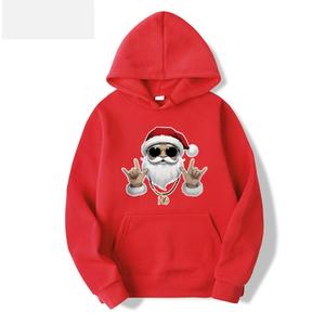 Sudadera con Capucha de Gran Tamaño para Hombre, Diseño de Papá Noel Otoñal, Tejido de Punto Grueso de Poliéster, Alta Calidad, ODM - Product Image 6