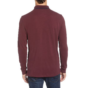 OEM Men's <b>Slim</b> <b>Fit</b> Long Sleeve Cotton <b>Polo</b> <b>Shirt</b> Hot Sale Fashion Design Custom Features Casual Style Blank Solid Jersey O-Neck - Product Image 3