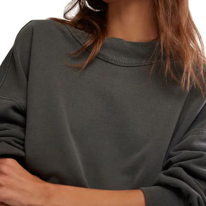 Novedad: Sudadera de Forro Polar Transpirable con Estampado Digital por Sublimación, Cuello Redondo, Algodón Suave, para Mujer, con Logotipo Personalizado, Estilo Urbano de Invierno - Product Image 2