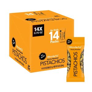 พิสตาชิโอคุณภาพเยี่ยมแบบไม่มีเปลือก อบน้ำผึ้ง ขนาด 0.75 ออนซ์ (แพ็ค 14 ถุง) - Product Image 4