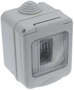 Contenitore da Esterno IP55 Colore Grigio 1 Posto - Product Image 1