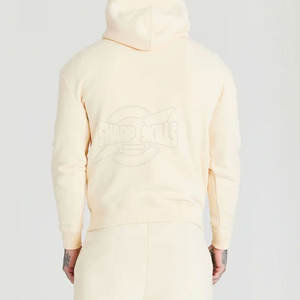 Sudaderas con capucha en relieve para hombre, estilo callejero, colores sólidos de gran tamaño, técnicas teñidas lisas de invierno, cantidad a granel - Product Image 5