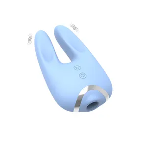 Bunny Rabbit Vibrator for Women Pleasure 2 in1 Sex Kit with 8 Vibration Modes Nipples Clitoral Stimulator toys supplier factory