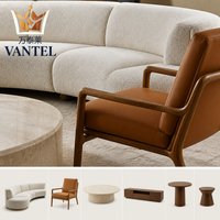 Ensemble de meubles de salon haut de gamme Vantel, canapé moderne sur mesure, table basse pour projet résidentiel de luxe