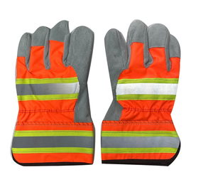 Gants de travail de conducteur en cuir de sécurité véritable Rigger Gants de travail en cuir industriel Gants en cuir du Pakistan - Product Image 4