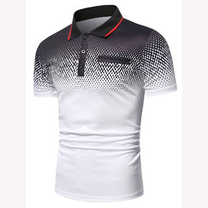 Camisas Polo informales de hombre de alta calidad 100% algodón con logotipo personalizado mangas cortas teñidas lisas por RAM Industry - Product Image 6