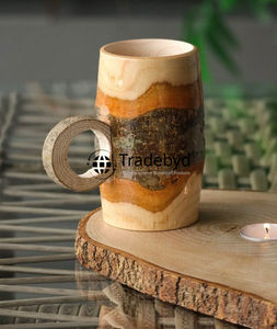 Elegant Rustic Drink <b>Cup</b> for Home and <b>Travel</b> Use by Tradebyd embracing wooden mug touch - Product Image 2