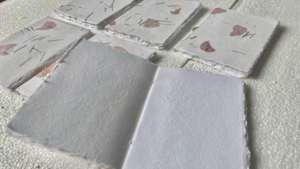 Papier fait main sur mesure en coton blanc et naturel pour les concepteurs d'invitations de mariage et la papeterie - Product Image 4