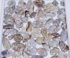 พลอยอาเกตทรงหลวมลายลูกไม้ธรรมชาติสุดสวยอัญมณีหลวมแบบด้านรูปร่างผสมขนาดอัญมณีหลวมสำหรับใช้ทำเครื่องประดับ - Product Image 6