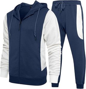 Nuevo diseño de moda su propio logotipo hombres chándal con cremallera más cálido chándal para hombres - Product Image 1