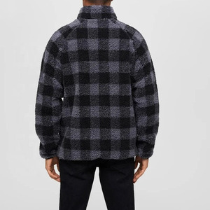 Chaqueta de Forro Polar Sherpa de Alta Calidad Hecha a Medida para Hombre, Nuevo Estilo, Cuello Alto, Poliéster, Piel Sintética, Forro Polar de Invierno - Product Image 3