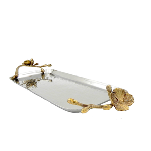 Plateau en acier inoxydable pour les ustensiles de cuisine et les restaurants à la main articles de fête vaisselle à la maison assiette carrée rectangulaire - Product Image 1