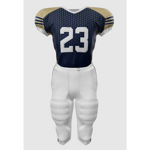 Maillot et pantalon de football américain personnalisé B2B Design athlétique avec coutures durables à manches courtes Caractéristique respirante et solide - Product Image 4