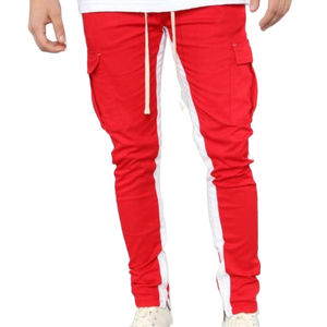 กางเกงวอร์มผู้ชายเอวกลาง แห้งเร็ว กันน้ำ ผ้าสแปนเด็กซ์/โพลีเอสเตอร์ 100% บุขน สำหรับเล่นกีฬา มีกระเป๋า 2 ช่อง ใช้กลางแจ้ง บริการ OEM - Product Image 1