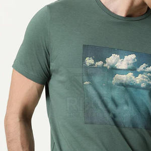 Venta al por mayor 100% algodón cuello redondo gráfico camiseta personalizada OEM logotipo personalizado color gráfico hombres camiseta - Product Image 3