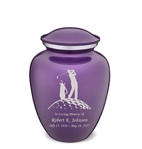 Purple Embrace Adult Personalized Golf Cremation <b>Urns</b> for Human Ashes <b>Large</b> Funeral <b>Urn</b> for Men and Women Custom SIze <b>Urns</b> - Product Image 3